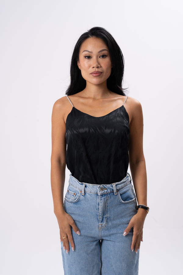 Satin Black Top